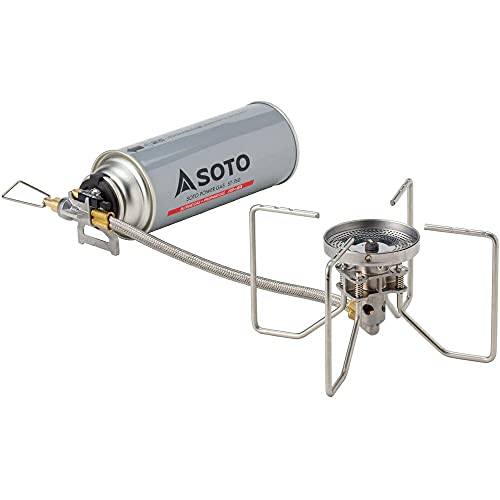 ソト(SOTO) 日本製 シングルバーナー レギュレーター搭載 (高火力 風に強い) CB缶 分離型 アウトドア 防災 キャンプ ソロ デュオ グループ レギュレーターストーブ FUSION(フュージョン) ST-330 画像1