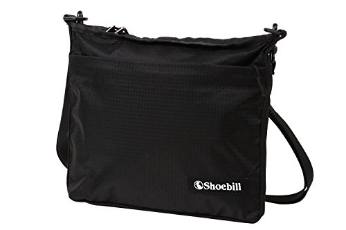 [Shoebill] サコッシュ バッグ ショルダーバッグ ナイロン 防水 登山 アウトドア (ブラック) 画像1