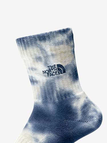 [ザノースフェイス] タイ ダイ クルー ユニセックス 抗菌防臭 パイル オーガニックコットン フォッシルアイボリー/アーバンネイビー M 最後 画像