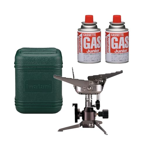 【セット商品】イワタニ Iwatani 岩谷 カセットガス バーナー ジュニアコンパクトバーナー ケース付き CB-JCB + ジュニアガス2Pセット 1枚目 画像