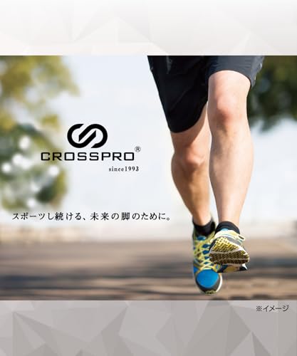 [オカモト] CROSSPRO(クロスプロ) トレッキング 靴下 アーチサポート テーピング構造 消臭 CORDURA コンバットウール 足底クッション 登山用 アウトドア ハイキング 178-100 ネイビー×ブルー 24.0 cm~26.0 cm 1足組 中間 画像