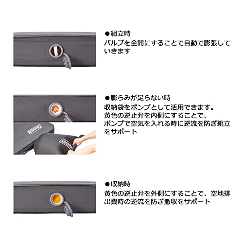 Coleman(コールマン) キャンパーインフレーターマットハイピーク/シングル 2000036153 198×68×9.7 中間 画像