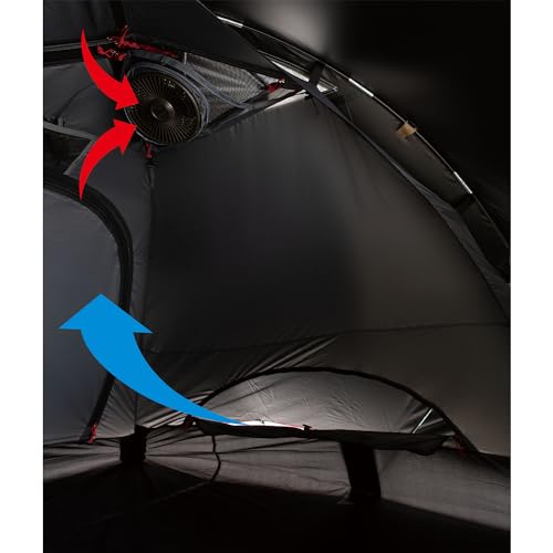 Coleman(コールマン) テント ツーリングドームエアー/LX+ グレー 2~3人用 ポールポケット式 2000039085 キャンプ ツーリング ２－３人用 前室あり コンパクト軽量 ダークルーム 簡単設営 カンガルーテント 最後 画像