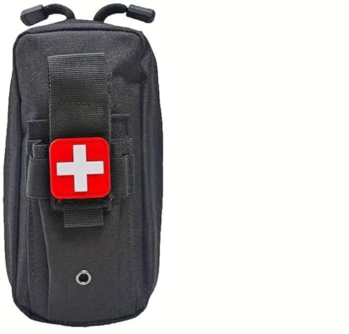 応急処置キット、屋外緊急キャンプ用品、止血帯と収納バッグ付きのポータブル医療キット(さまざまな色が利用可能) (ブラック) 画像1