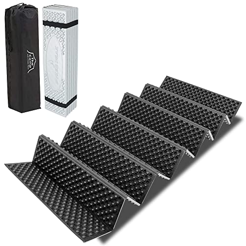 PYKES PEAK(パイクスピーク) キャンプ マット CM-01 銀マット 折りたたみ 軽量 コンパクト 厚手 厚さ20mm アウトドア 収納袋付き XPE素材 (ノーマル/ブラック) 画像1