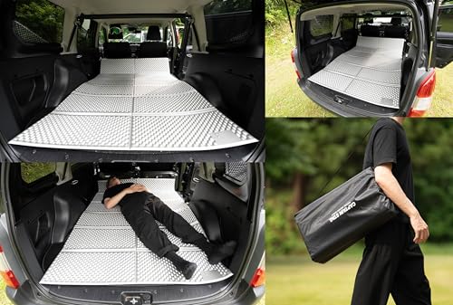 キャプテンスタッグ(CAPTAIN STAG) キャンプマット IXPE フォームマット ダブル 116×183cm アルミ加工 収納バッグ付き ブラック×シルバー UB-3086 中間 画像