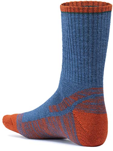 [CQR] ウールソックス 靴下 メンズ レディース 厚手 [通気性・抗菌防臭・吸汗速乾] 登山 スノーボード スキー ハイキング トレッキング アウトドア ロングソックス 冬用 TZS78-JPO_L 中間 画像