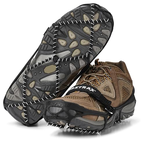 YakTrax Pro ヤクトラックス ランニング用チェーンスパイク スノースパイク アイススパイク アイゼン ブラック 靴底用滑り止め ステンレススチールコイル 登山 雪山 トレッキング ウォーキング ジョギング ハイキング 男女兼用 Mサイズ 1.4mm 【日本正規輸入品】 画像1