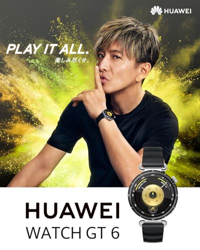 HUAWEI WATCH GT 6 41mm スマートウォッチ 最長14日間バッテリー 情緒/健康モニタリング 100種類以上スポーツモード GPS搭載 登山/ゴルフ/サイクリング iOS & Android対応 ホワイト 最後 画像