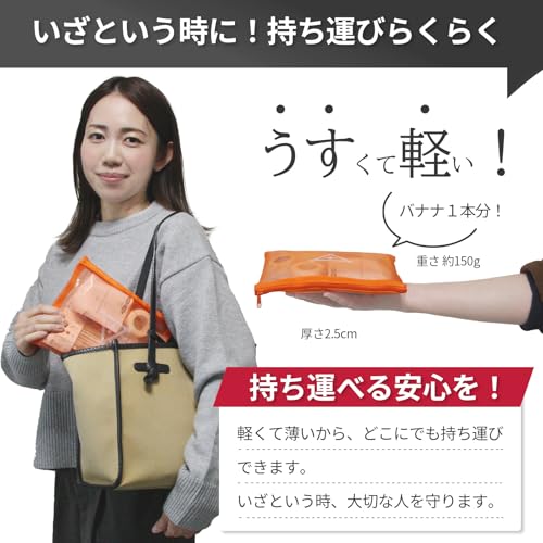 ミニ 救急セット 日本製 品質 フラバ 携帯用 A5サイズ 救急箱セット 救急バッグ 救急箱 持ち運び 応急手当用品 (ポイズンなし) 防災士監修 キャンプ アウトドア 応急処置 ファーストエイド キット 中間 画像
